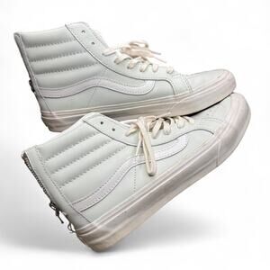 Pastel Blue/Green Vans sk8 hi High Tops